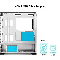 ProLab Design AI828 Mid Tower Workstation PC Case – E-ATX Support | 360mm Radiator