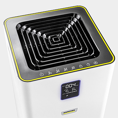 KARCHER Air Purifier AF 30 for Home | 645 sq.ft Coverage | Air Quality Display | H13 HEPA and activated Carbon Filtres | Removes 99.99% Pathogens | Fine Dust | German Tech