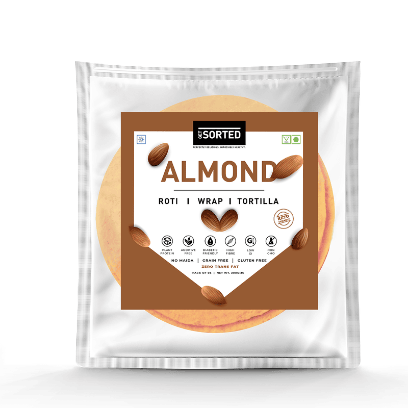 Almond Roti | 1.7 Gms Net Carbs | (Pack of 5)