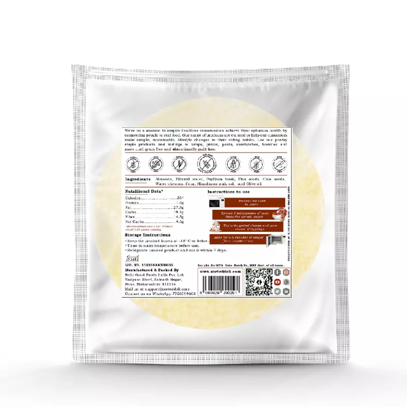 Almond Roti | 1.7 Gms Net Carbs | (Pack of 5)