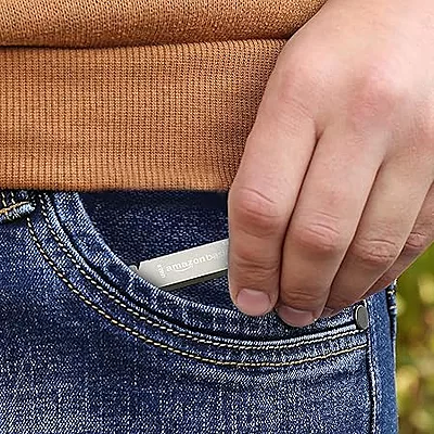 Amazon Basics 128 GB USB 2.0 Pen Drive |Flash Drive | with Key Ring (Metal)