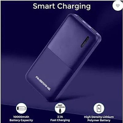 Ambrane PP-111 10000 mAh Power Bank (Blue)