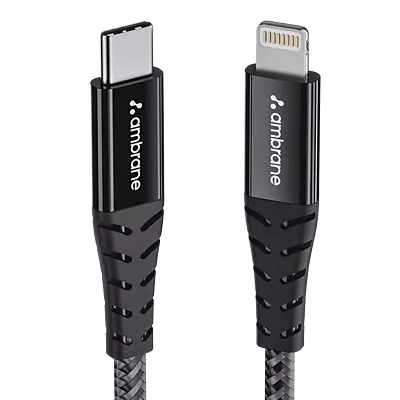 Cable Ambrane Braided Type-C to Lightning ABTL-125G