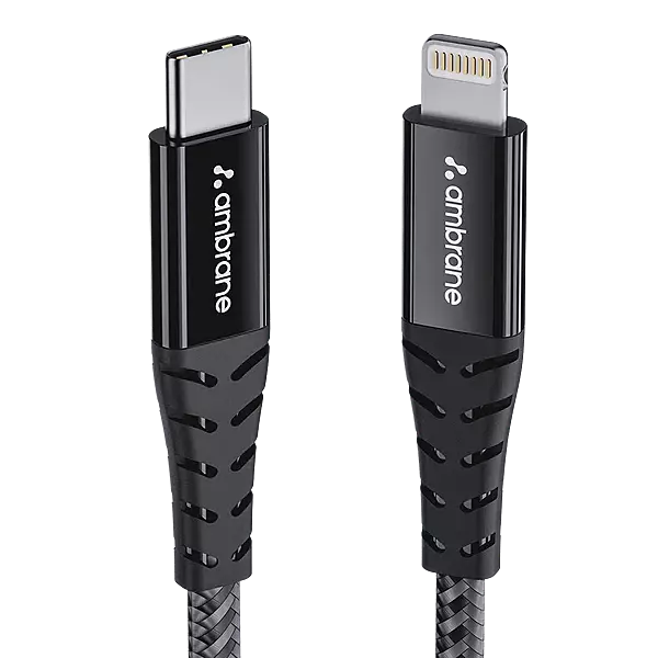 Cable Ambrane Braided Type-C to Lightning ABTL-125G
