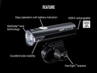 CAT EYE HEAD LIGHT AMPP 400S USB-C