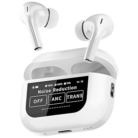 Earbuds Pro 2 Gen,Display Control Earbuds,with ANC- ENC Active Noise Cancellation,DisplayTouch Earbuds,Type-C Fast Charging