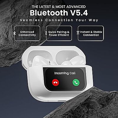 Earbuds Pro 2 Gen,Display Control Earbuds,with ANC- ENC Active Noise Cancellation,DisplayTouch Earbuds,Type-C Fast Charging