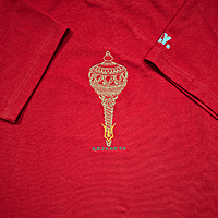 ANJANEYA - Hanuman Ji Embroidered T-Shirt | Regular Fit