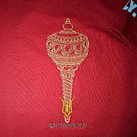 ANJANEYA - Hanuman Ji Embroidered T-Shirt | Regular Fit