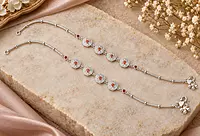 925 Silver Vermilion Tessera Anklets