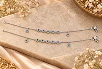 925 Silver Viridian Solstice Anklets