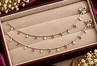 925 Silver Blossom Cascade Anklets