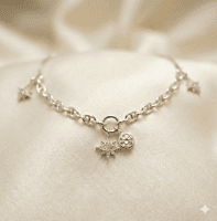925 Silver Celestial Stardust Anklet Pair
