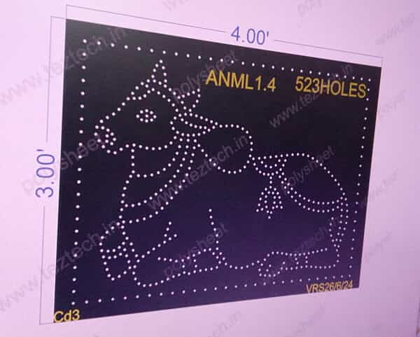 ANML1.4 NANDI WITH BORDER 3X4 FEET 523 HOLES