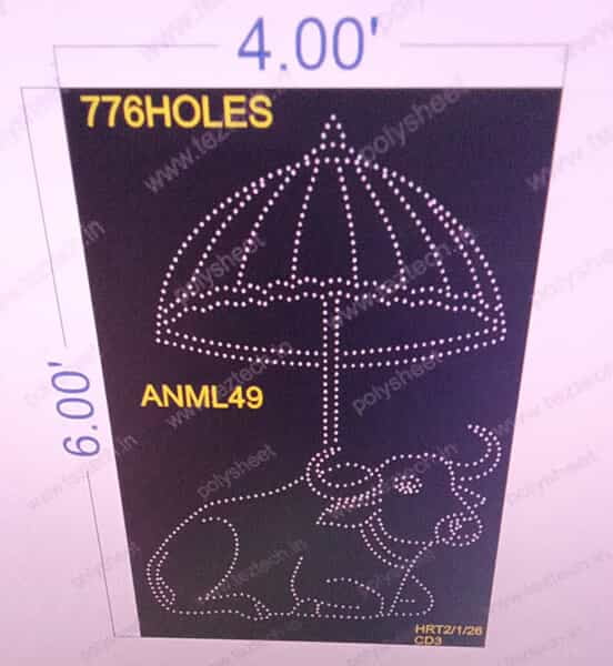 ANML49 NANDI 1 PART6X4 FEET 776 HOLES