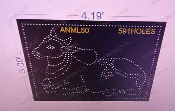 ANML50 NANDI 3X4.19 FEET 591 HOLES
