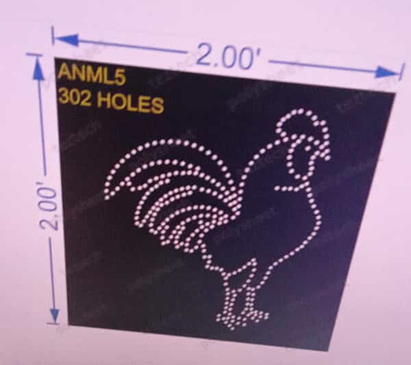 ANML5 ANIMAL 2X2 FT 302 HOLES