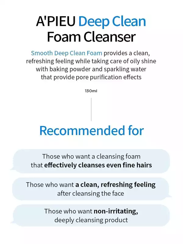 A’PIEU DEEP CLEAN FOAM CLEANSER 2EA