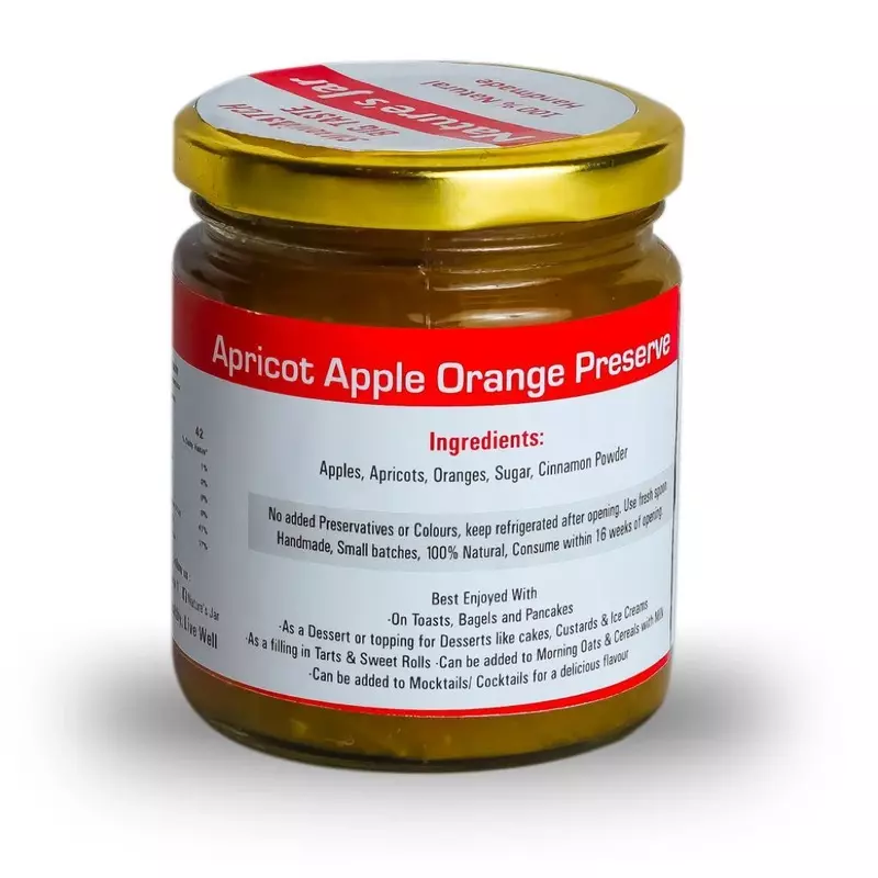 Apricot Apple Orange Preserve - Nature's Jar NP
