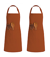 Classic Apron with Front Pocket |Adjustable Fit - (Pack of 2)