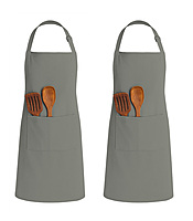 Classic Apron with Front Pocket |Adjustable Fit - (Pack of 2)