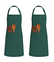 Classic Apron with Front Pocket |Adjustable Fit - (Pack of 2)
