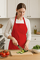 Classic Apron with Front Pocket |Adjustable Fit - (Pack of 2)