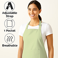 Classic Apron with Front Pocket |Adjustable Fit - (Pack of 2)