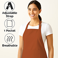 Classic Apron with Front Pocket |Adjustable Fit - (Pack of 2)