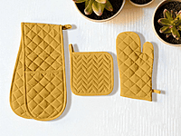 Kitchen Combo Set – Apron, Mitt, Holder & Towels