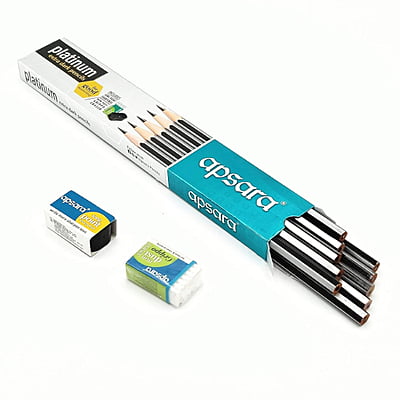 Apsara platinum extra dark pencils