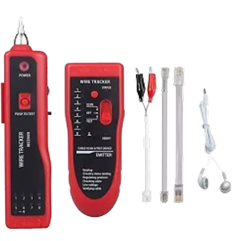 WIRE TRACKER NETWORK CABLE DETECTOR LAN TESTER ETHERNET RJ11 RJ45 CAT 5 CAT 6 I-POOK PK65H