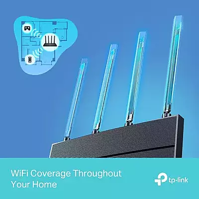 TP-Link Archer AX1500 Dual Band Gigabit 1500 Mbps Wi-Fi 6 Router (AX12)