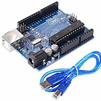 UNO R3 DIP Atmega 328P Board Compatible with Arduino | Development Board with USB Cable