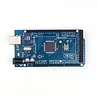 Top view of Arduino Mega 2560 development board Top view of Arduino Mega 2560 development board