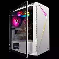 Gamdias Argus E4 Elite RGB ATX Mid Tower Case – White | Tempered Glass | 1 Fan