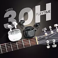 POR 2899 Harmonics Twins 32 TWS Earbuds – Bluetooth 5.4  In-Ear Design  Bass  30H Playtime  White