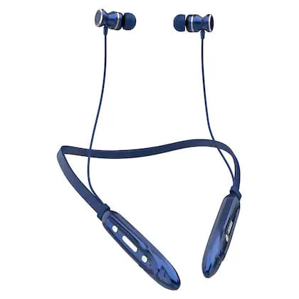 Aroma® NB119 Genius Bluetooth Wireless Headset Neckband with Long Lasting Playtime 60 Hrs, Smart Voice Assistant, Dual Pairing, Fast Charge, Sweat & Splash Proof, Best for Gaming, Running, Workout