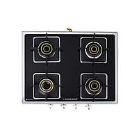 4 Burner Gas Stove Manual Ignition (Glass Top, 2 years warranty)