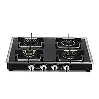 4 Burner Gas Stove Manual Ignition (Glass Top, 2 years warranty)