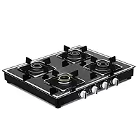 4 Burner Gas Stove Manual Ignition (Glass Top, 2 years warranty)