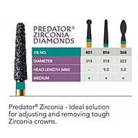 Prima Dental Predator Zirconia Cutting Bur 856 – Pack of 5