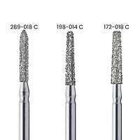 TriHawk Diamond Bur Set 12 Shapes with Bur Box