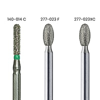 TriHawk Diamond Bur Set 12 Shapes with Bur Box