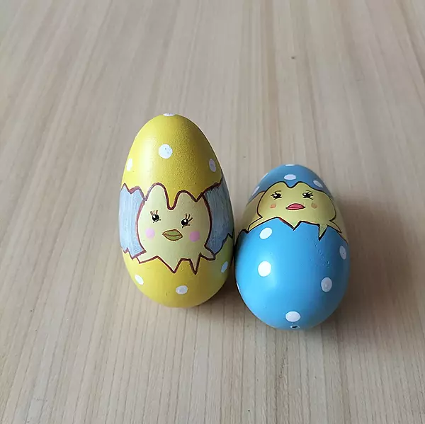 Wooden Egg Shakers Set