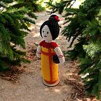 Crochet Assamese Tribal Figurine Crochet Assamese Tribal Figurine