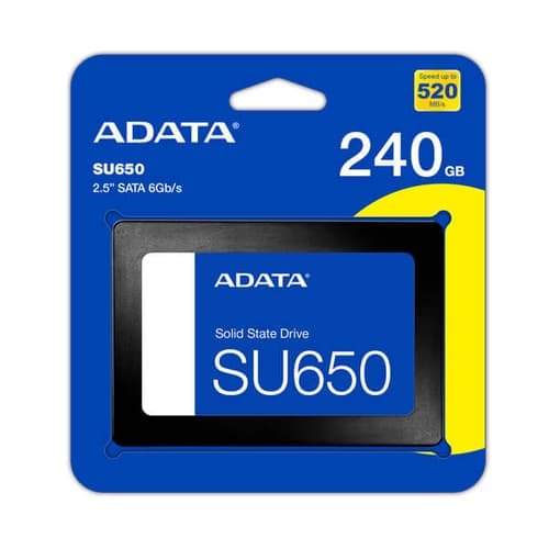 Adata Ultimate SU650 240GB 2.5″ SATA Internal SSD – Up to 520MB/s