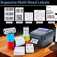 Atpos HQ450L 4 Inch (108mm) Thermal Barcode Shipping Label Sticker Printer | USB+Bluetooth Interface