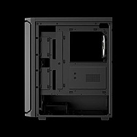 Gamdias AURA GC11 ARGB ATX Mid Tower Case – Type-C | Tempered Glass | Black
