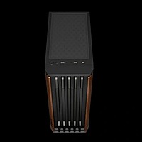 Gamdias AURA GC11 Wood ATX Mid Tower Case – Wooden Front | Type-C | Black